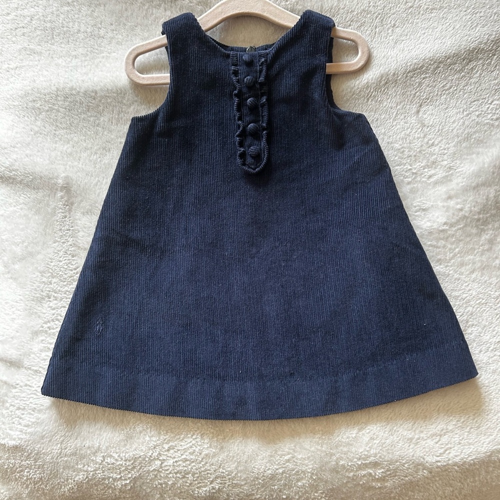 Ralph Lauren Navy Blue Kids Casual Dress Sz. 9 months